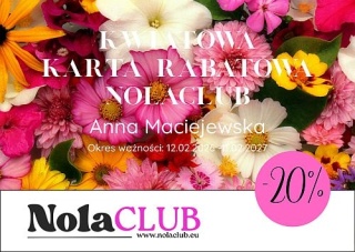 KARTA KWIATOWA - 20%