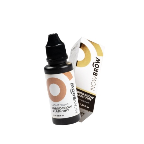 NOWBROW Hybrydowa Farbka do brwi i rzęs Light Brown